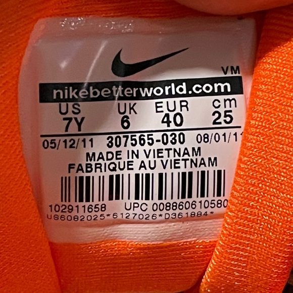 NIKE AIR MAX 95 GS Women’s Size 8-8.5 perfect condition in box - Picture 6 of 10